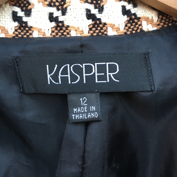 Kasper houndstooth coat - Picture 3 of 5